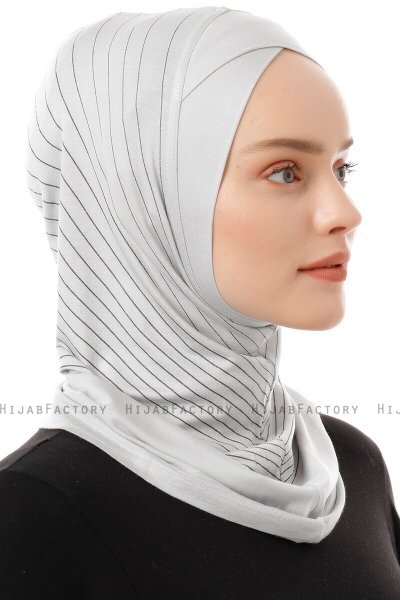 Babe Cross - Hijab Al Amira One-Piece Gris Clair