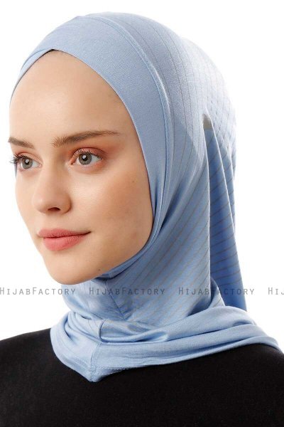 Babe Cross - Hijab Al Amira One-Piece Bleu Clair