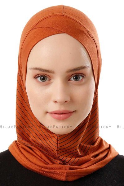 Babe Cross - Hijab Al Amira One-Piece Rouge Brique