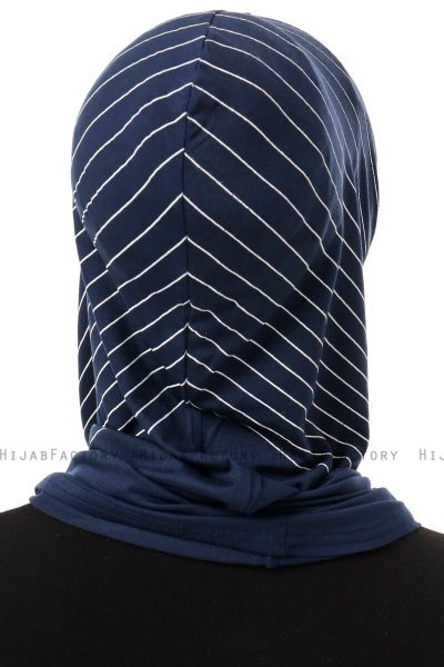 Babe Plain - Hijab Al Amira One-Piece Bleu Marin