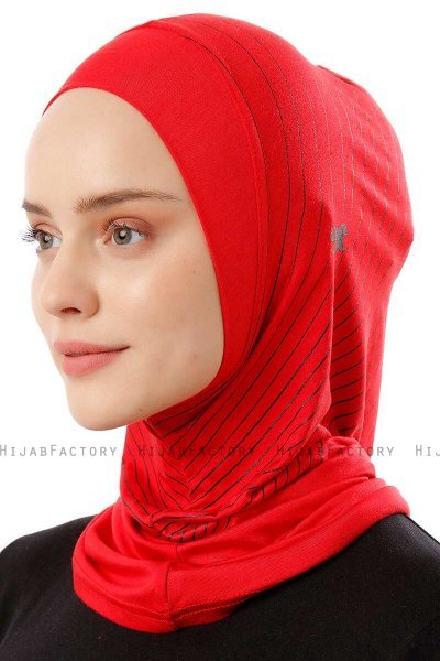 Babe Plain - Hijab Al Amira One-Piece Rouge