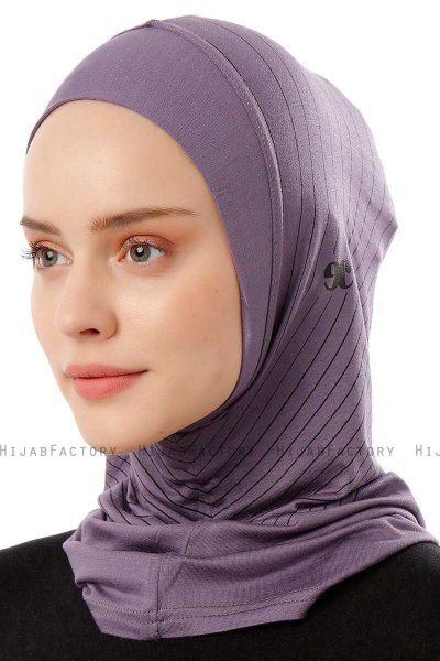 Babe Plain - Hijab Al Amira One-Piece Violet