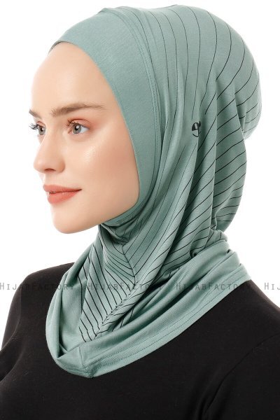 Babe Plain - Hijab Al Amira One-Piece Vert