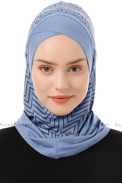 Silva Cross - Hijab Al Amira One-Piece Indigo