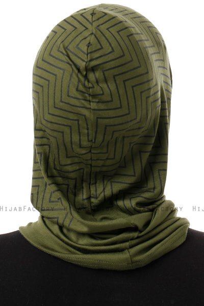 Silva Plain - Hijab Al Amira One-Piece Kaki