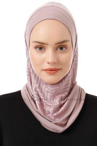 Silva Plain - Hijab Al Amira One-Piece Gris Pierre