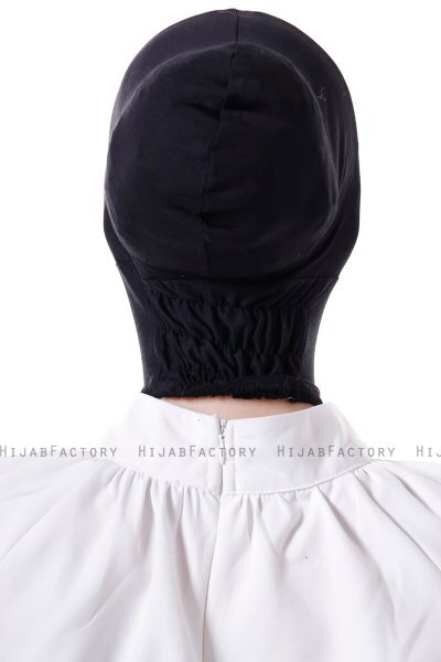 Elnara - Bonnet Cross Hijab Noir