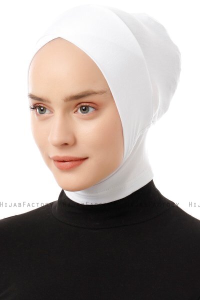Elnara - Bonnet Cross Hijab Crème