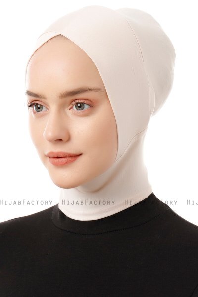 Elnara - Bonnet Cross Hijab Beige