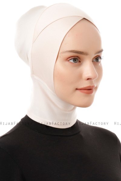 Elnara - Bonnet Cross Hijab Beige