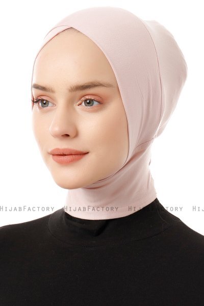 Elnara - Bonnet Cross Hijab Vieux Rose