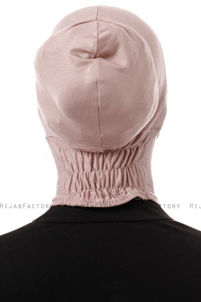 Elnara - Bonnet Plain Hijab Gris Pierre