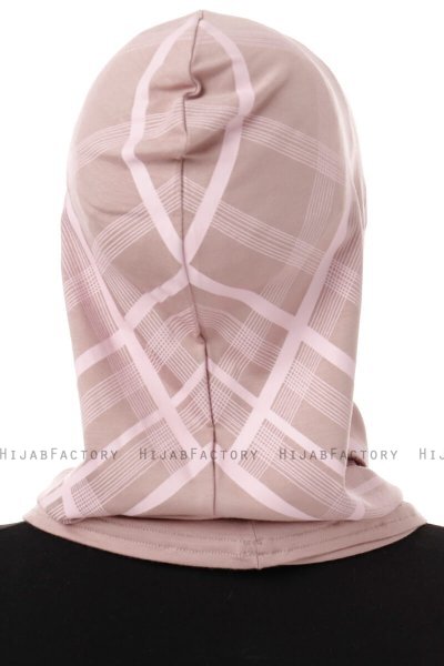 Ekose Cross - Hijab Al Amira One-Piece Gris Pierre