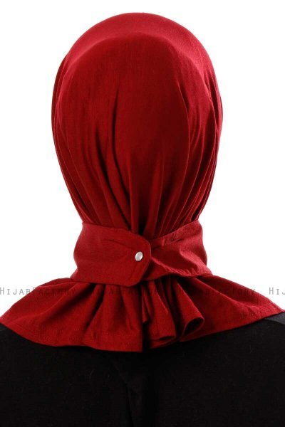 Ceren - Hijab Pratique Viscose Bordeaux 
