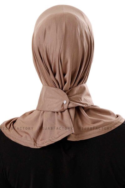 Ceren - Hijab Pratique Viscose Taupe Foncé