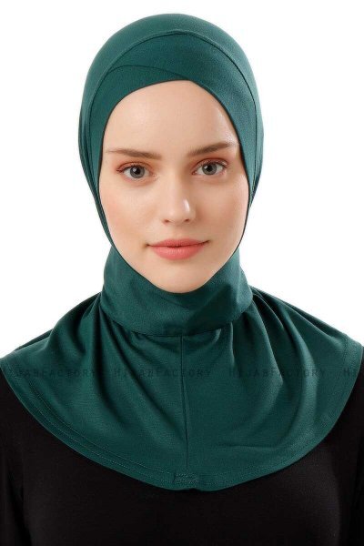 Ceren - Hijab Pratique Viscose Vert Foncé