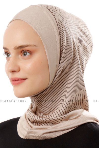 Wind Plain - Hijab Al Amira One-Piece Taupe Clair
