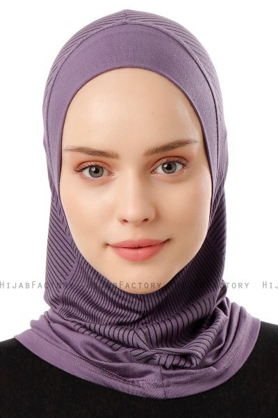 Wind Plain - Hijab Al Amira One-Piece Violet