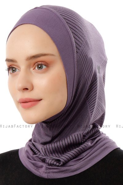 Wind Plain - Hijab Al Amira One-Piece Violet