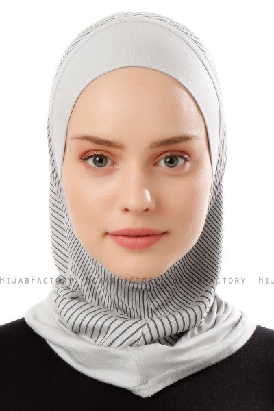 Wind Plain - Hijab Al Amira One-Piece Gris Clair