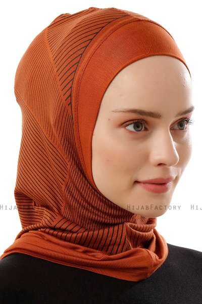 Wind Plain - Hijab Al Amira One-Piece Rouge Brique