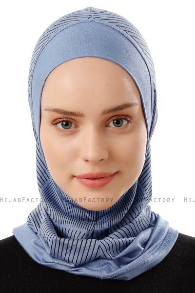 Wind Plain - Hijab Al Amira One-Piece Indigo