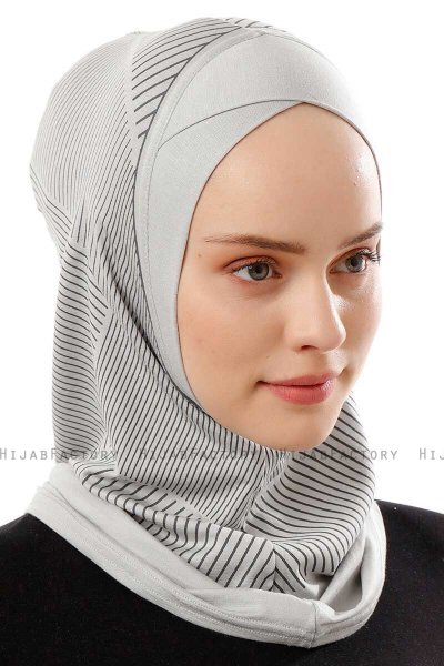 Wind Cross - Hijab Al Amira One-Piece Gris Clair
