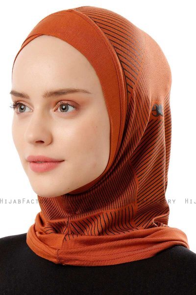 Wind Cross - Hijab Al Amira One-Piece Rouge Brique