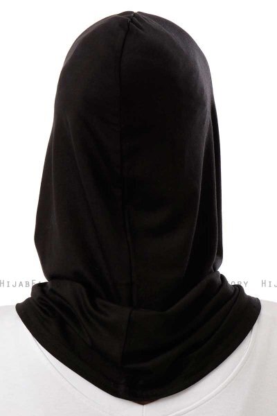 Logo Plain - Hijab Al Amira One-Piece Noir & Gris Clair