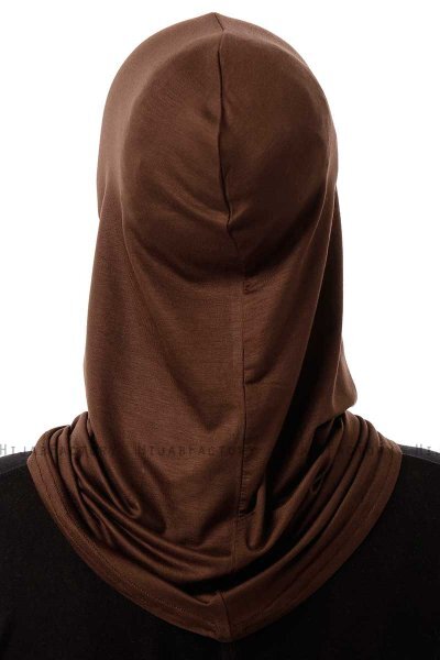 Logo Plain - Hijab Al Amira One-Piece Marron
