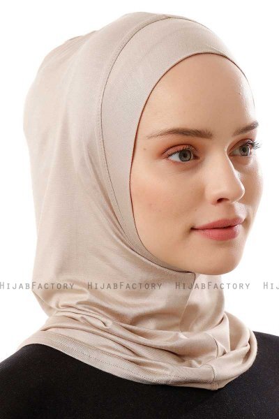 Logo Plain - Hijab Al Amira One-Piece Taupe Clair