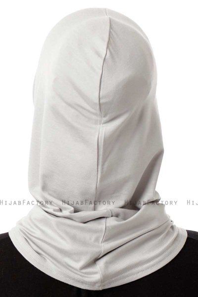 Logo Plain - Hijab Al Amira One-Piece Gris Clair
