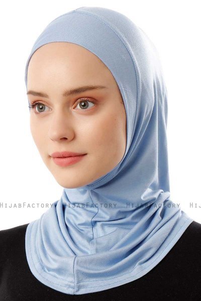Logo Plain - Hijab Al Amira One-Piece Bleu Clair