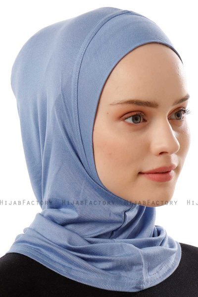 Logo Plain - Hijab Al Amira One-Piece Indigo