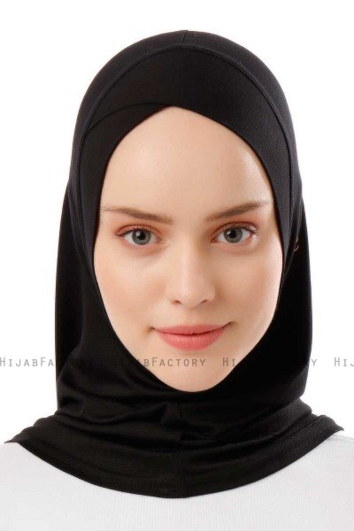 Logo Cross - Hijab Al Amira One-Piece Noir & Gold