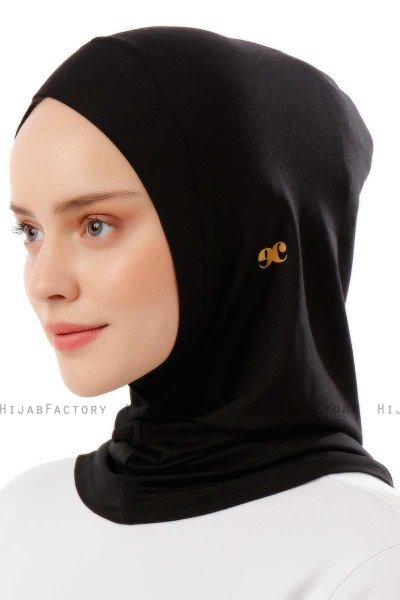Logo Cross - Hijab Al Amira One-Piece Noir & Gold