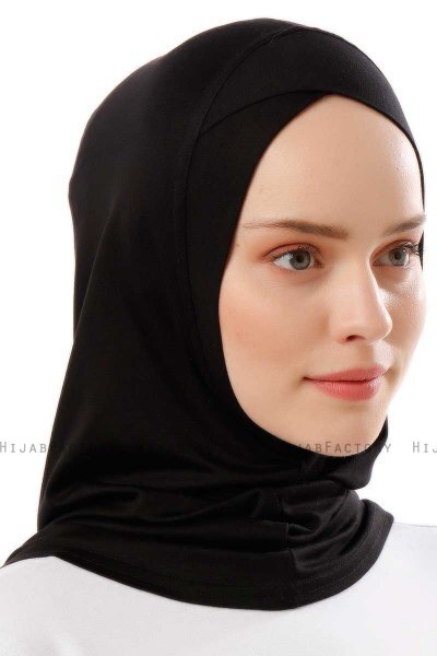 Logo Cross - Hijab Al Amira One-Piece Noir & Gold