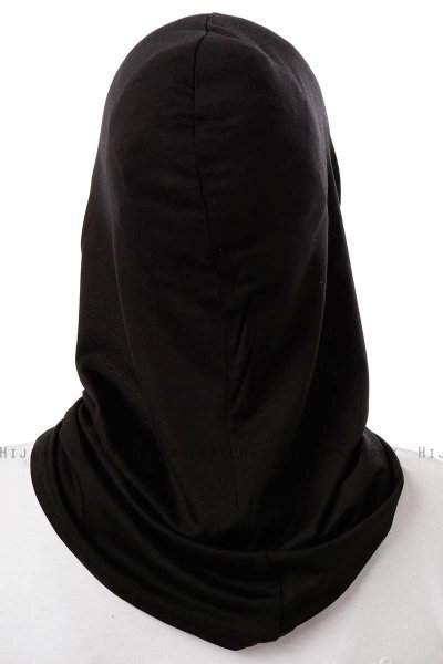 Logo Cross - Hijab Al Amira One-Piece Noir & Gris Clair