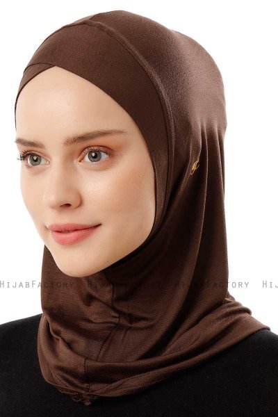 Logo Cross - Hijab Al Amira One-Piece Marron