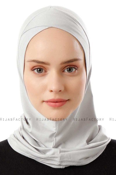 Logo Cross - Hijab Al Amira One-Piece Gris Clair