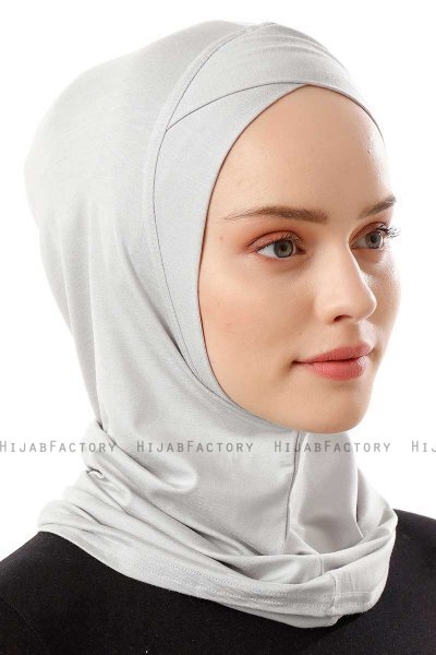 Logo Cross - Hijab Al Amira One-Piece Gris Clair