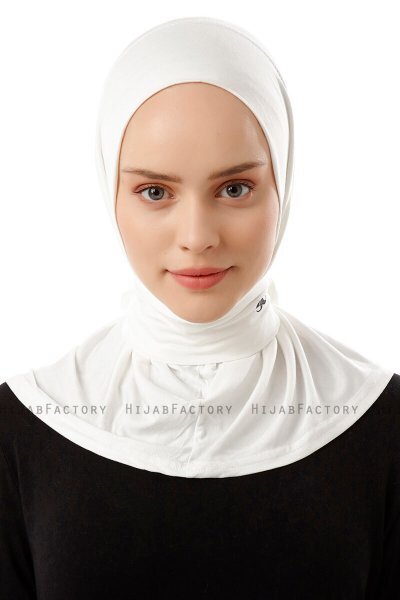 Sportif Plain - Hijab Pratique Viscose Creme