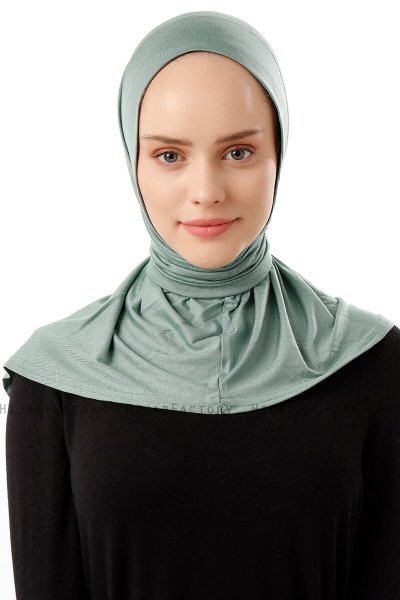 Sportif Plain - Hijab Pratique Viscose Vert