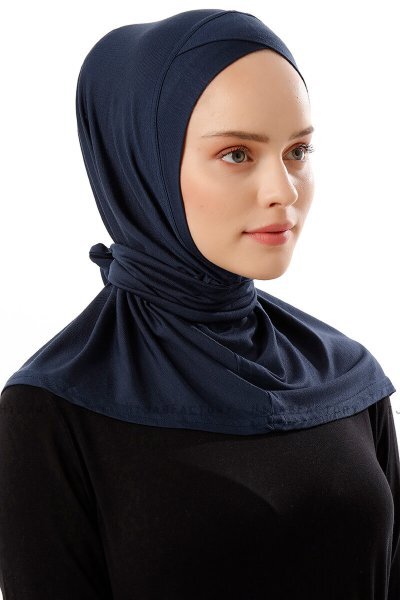 Sportif Cross - Hijab Pratique Viscose Bleu Marin
