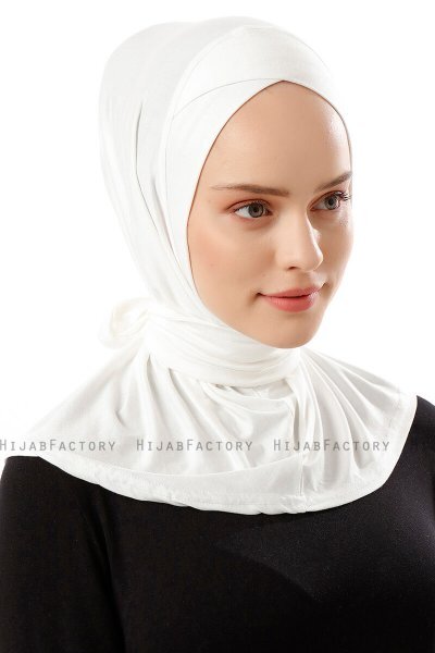 Sportif Cross - Hijab Pratique Viscose Creme