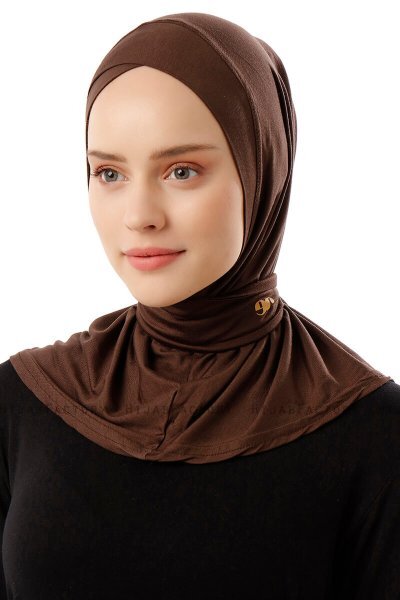 Sportif Cross - Hijab Pratique Viscose Marron