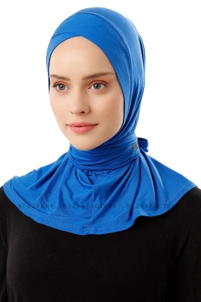 Sportif Cross - Hijab Pratique Viscose Bleu