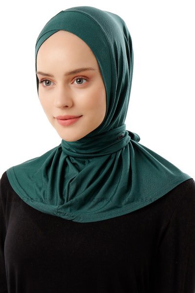 Sportif Cross - Hijab Pratique Viscose Vert Foncé
