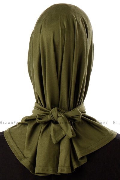 Sportif Cross - Hijab Pratique Viscose Kaki