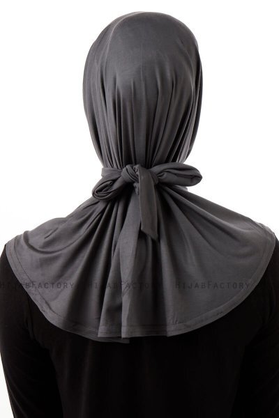 Sportif Cross - Hijab Pratique Viscose Gris Foncé